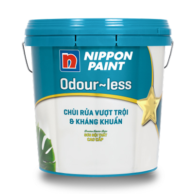 Sơn nước nội thất ODOUR-LESS Chùi Rửa Vượt Trội & Kháng Khuẩn 15L