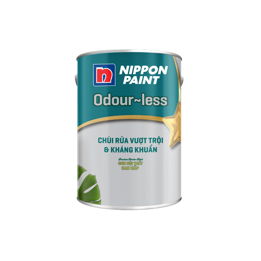 Sơn nước nội thất ODOUR-LESS Chùi Rửa Vượt Trội & Kháng Khuẩn 1L