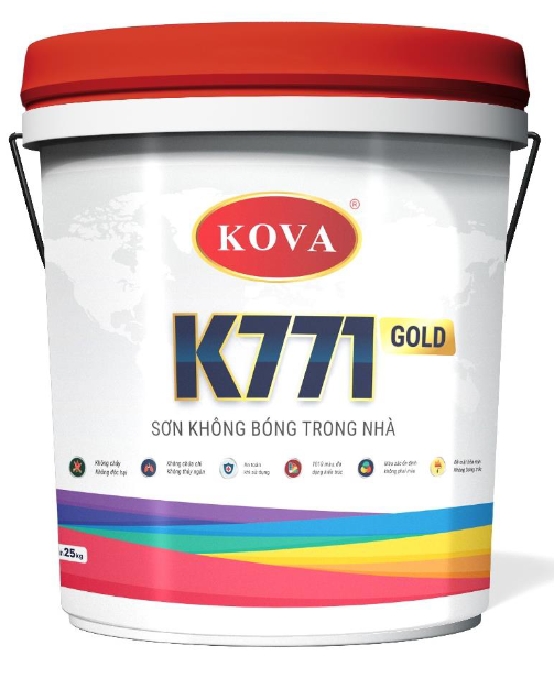 SƠN KHÔNG BÓNG TRONG NHÀ K771-GOLD –25KG