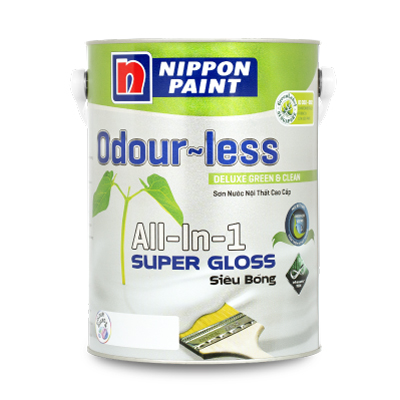 Sơn nội thất cao cấp Odour-less All-in-1 Siêu Bóng 5L
