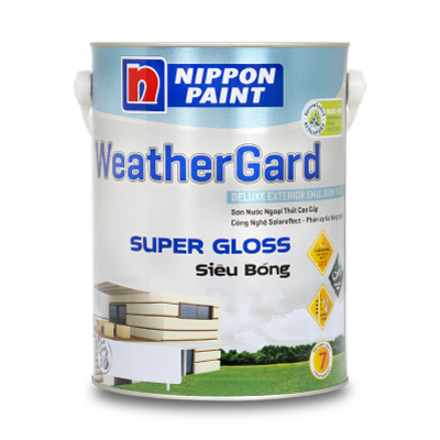 Sơn nội thất cao cấp Nippon WeatherGard Siêu Bóng 5L